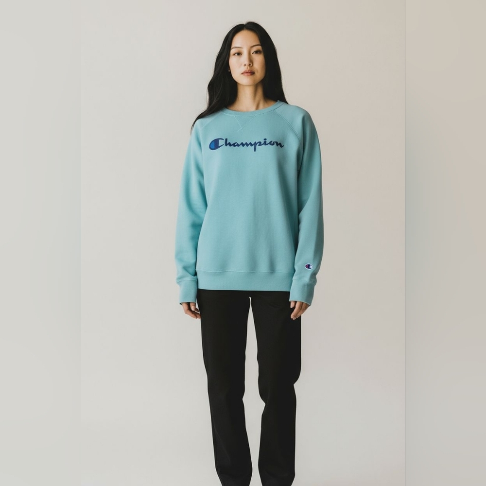 Champion Aqua Blue Sweatshirt Size Small